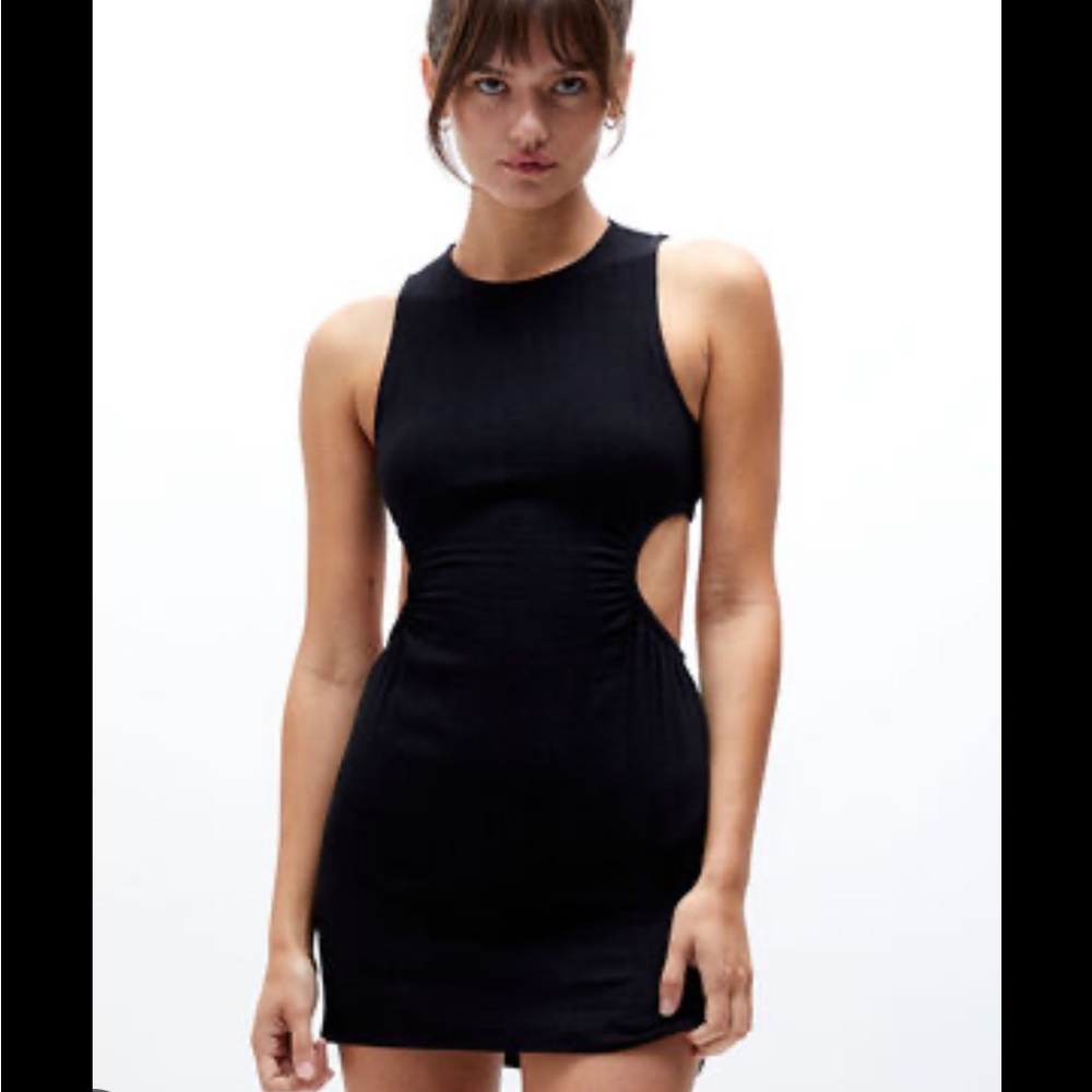 Kendal and Kylie black mini dress with cut outs from pac sun